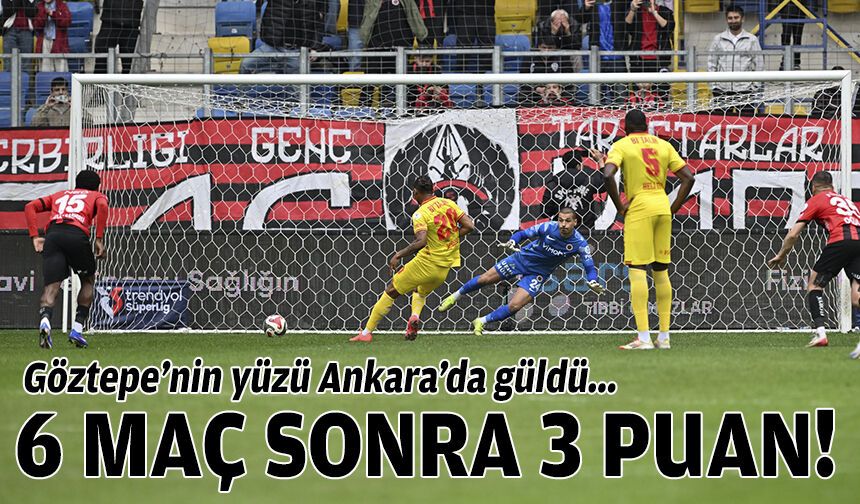Göztepe 6 hafta sonra galip!