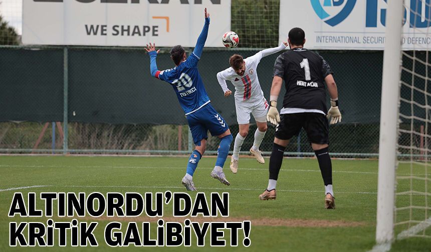 Altınordu'dan hayati galibiyet!