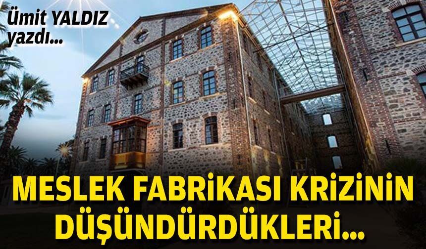 Meslek Fabrikası krizinin düşündürdükleri…