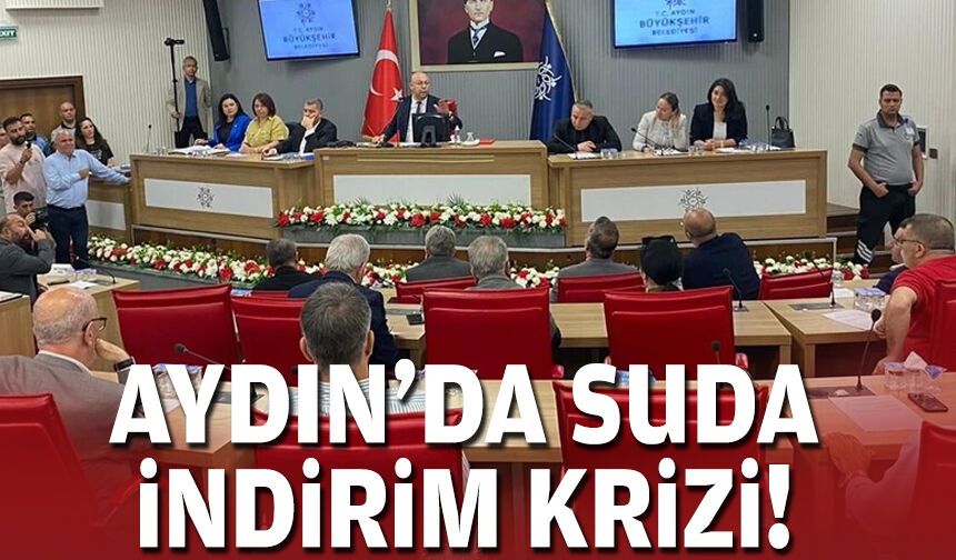 Aydın'da suda indirim krizi!