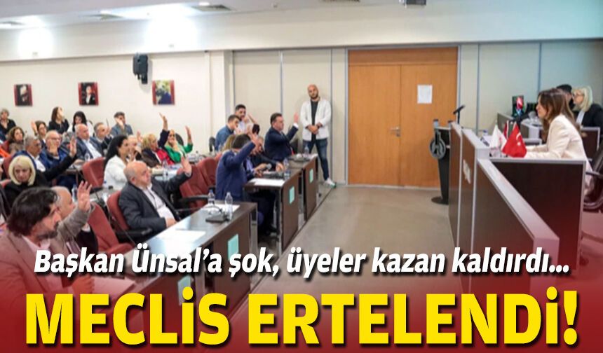 Başkan Ünsal'a şok, üyeler kazan kaldırdı… Meclis ertelendi!