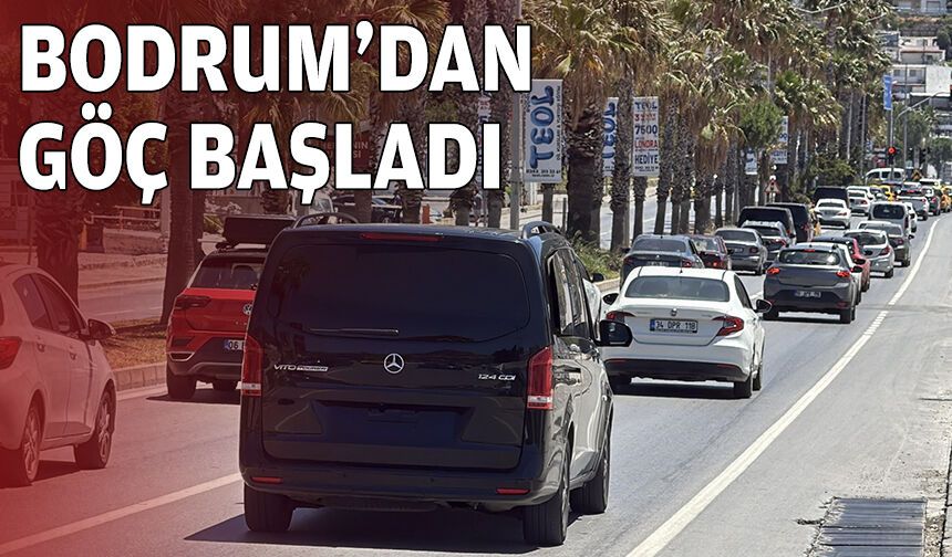 Bodrum'dan göç başladı