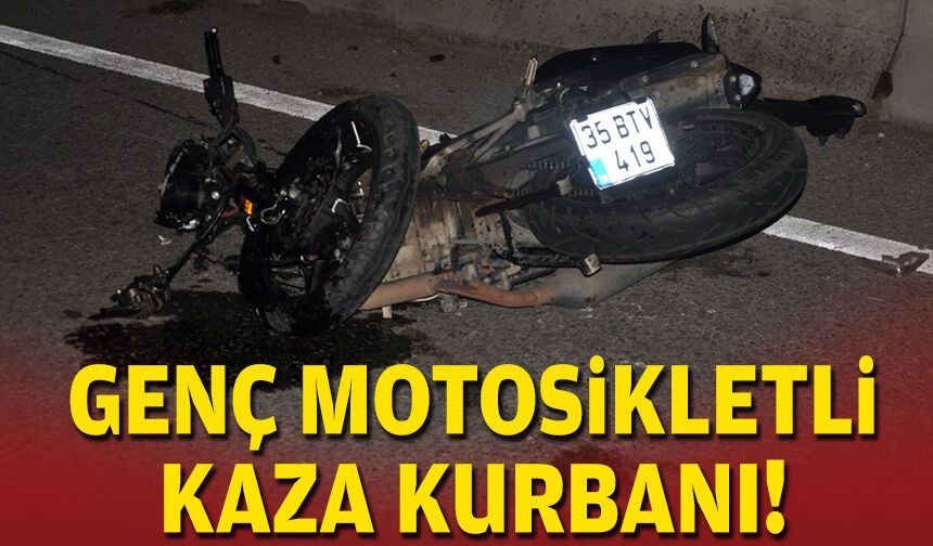 Genç motosikletli kaza kurbanı!