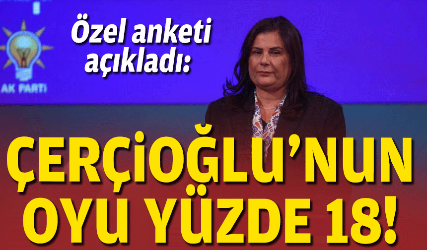 Özel anketi açıkladı: Çerçioğlu'nun oyu yüzde 18!