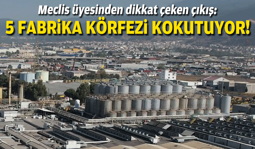 Meclis üyesinden dikkat çeken çıkış: 5 fabrika körfezi kokutuyor!