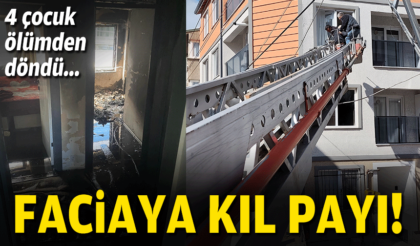 Faciaya kıl payı... 4 çocuk ölümden döndü!