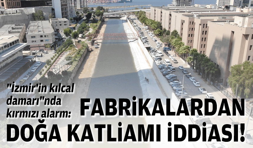 "İzmir'in kılcal damarı"nda kırmızı alarm: Fabrikalardan doğa katliamı!