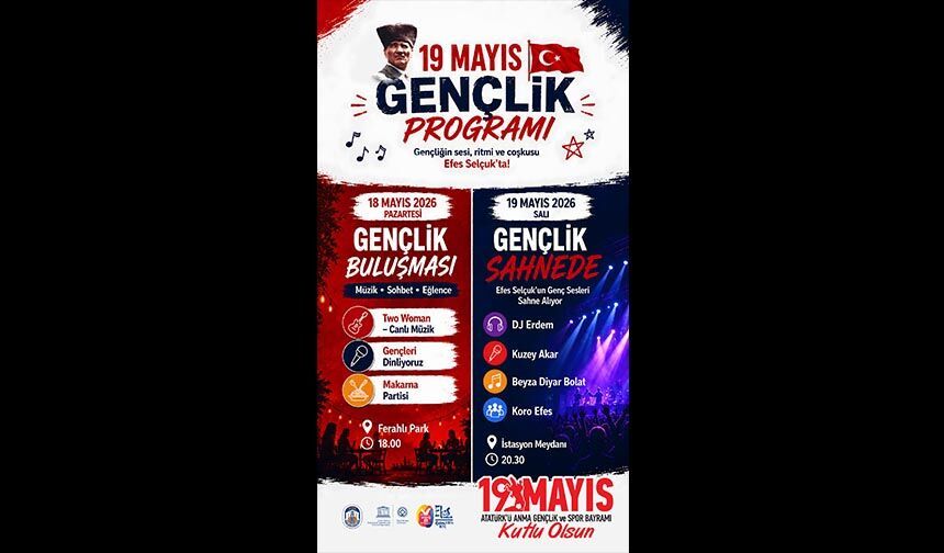 Selçuk’ta 19 Mayıs coşkusu gençlik programıyla yaşanacak
