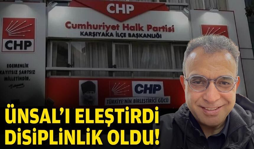 Ünsal’ı eleştirdi, disiplinlik oldu!