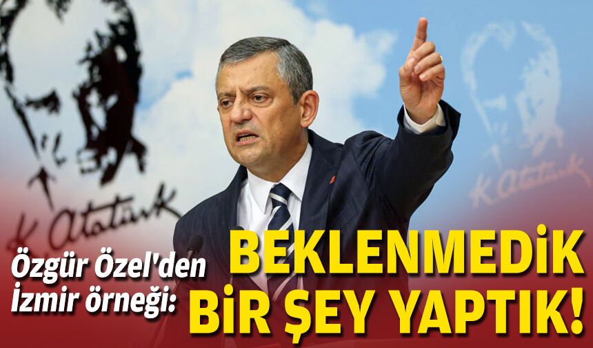 Özgür Özel: 'Birinci suçumuz AKP'yi yenmek...'