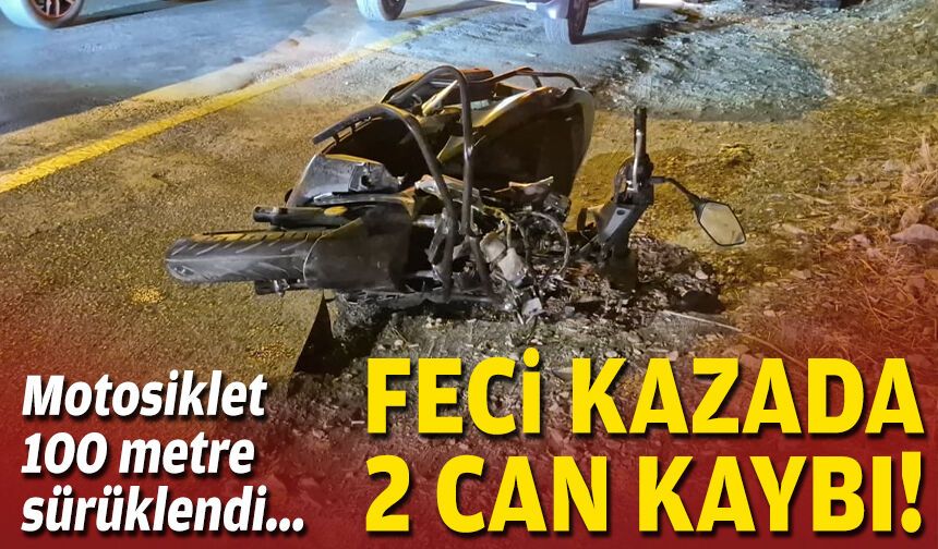 100 metre sürüklendi... Motosikletli kaza kurbanı!