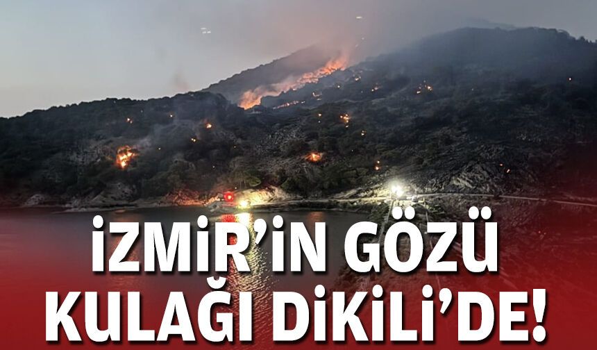 Dikili alev alev!