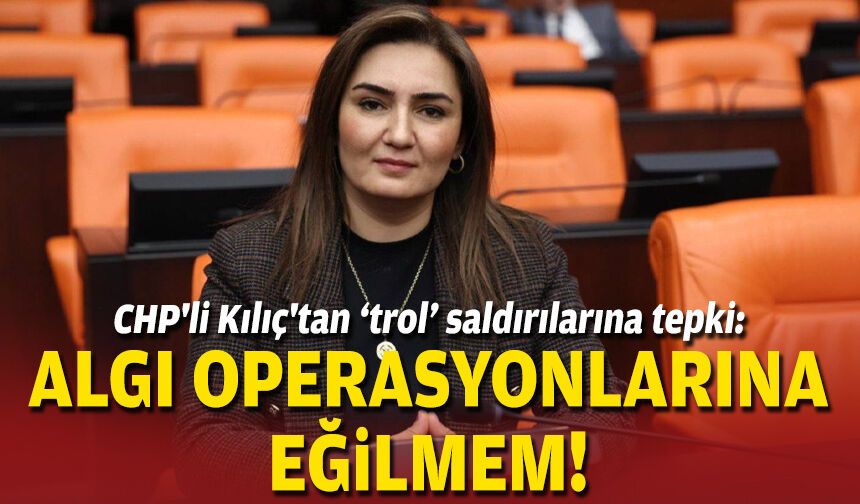 CHP'li Kılıç'tan 'trol' saldırılarına tepki: Algı operasyonlarına eğilmem!