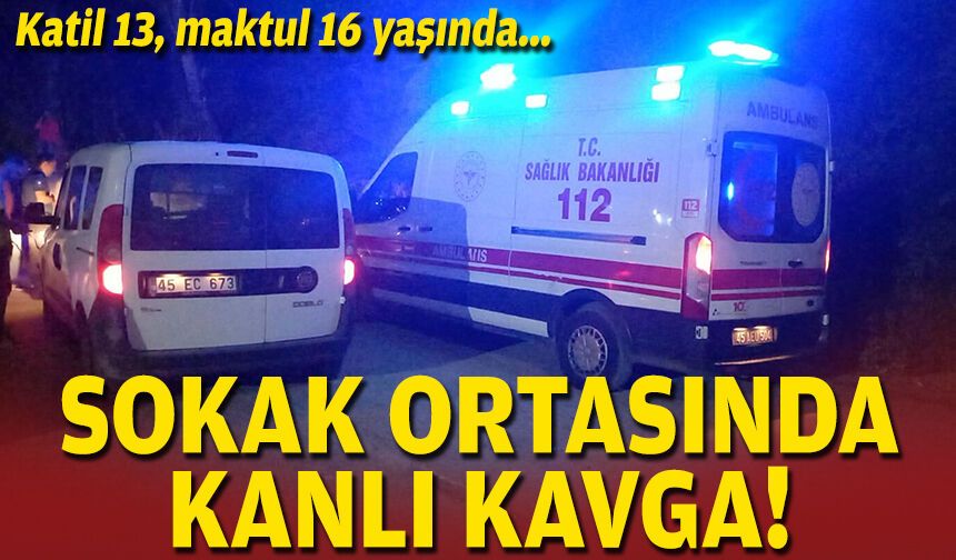 Katil 13, maktul 16 yaşında... Sokak ortasında kanlı kavga!