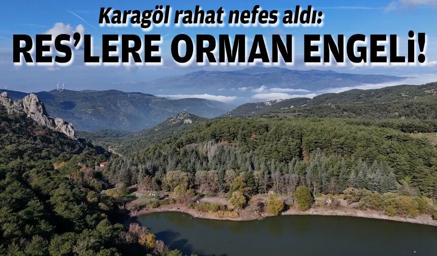 Karagöl rahat nefes aldı: RES'lere orman engeli!