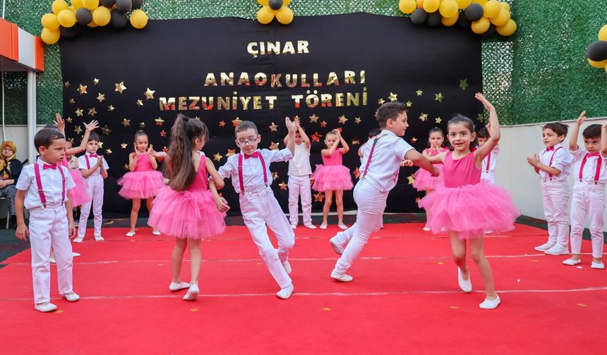 Çınar Anaokulları’nda mezuniyet coşkusu!