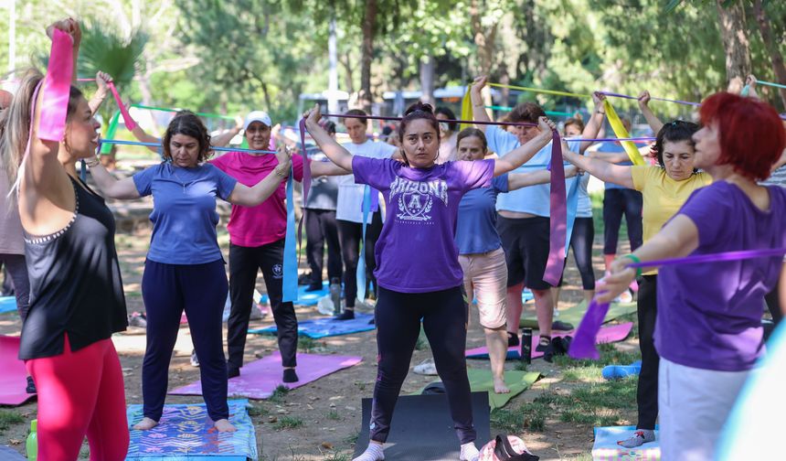 Bucalı kadınlardan spor kurslarına yoğun ilgi