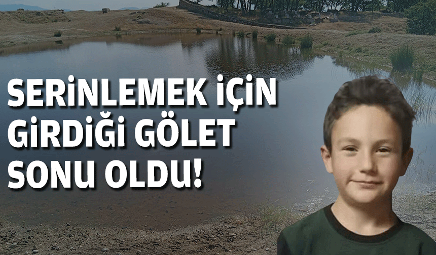Serinlemek için girdiği gölet sonu oldu!