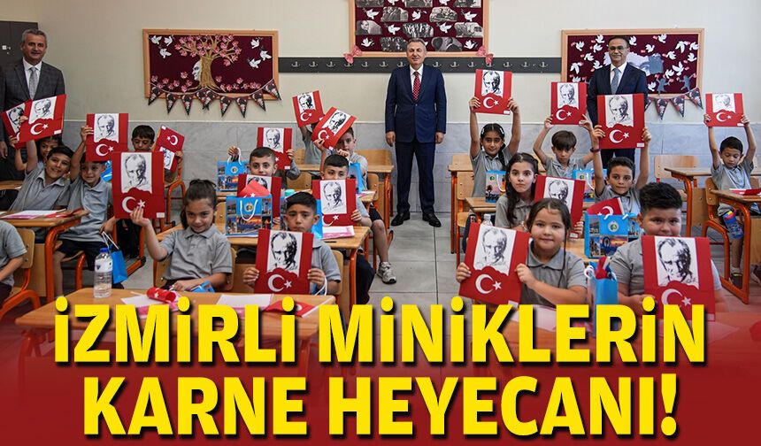 İzmirli miniklerin karne heyecanı!
