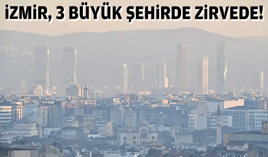 İzmir, üç büyük şehirde zirvede!