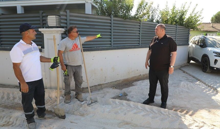 Başkan Çiçek sahaya indi... Çalışmaları yerinde inceledi!