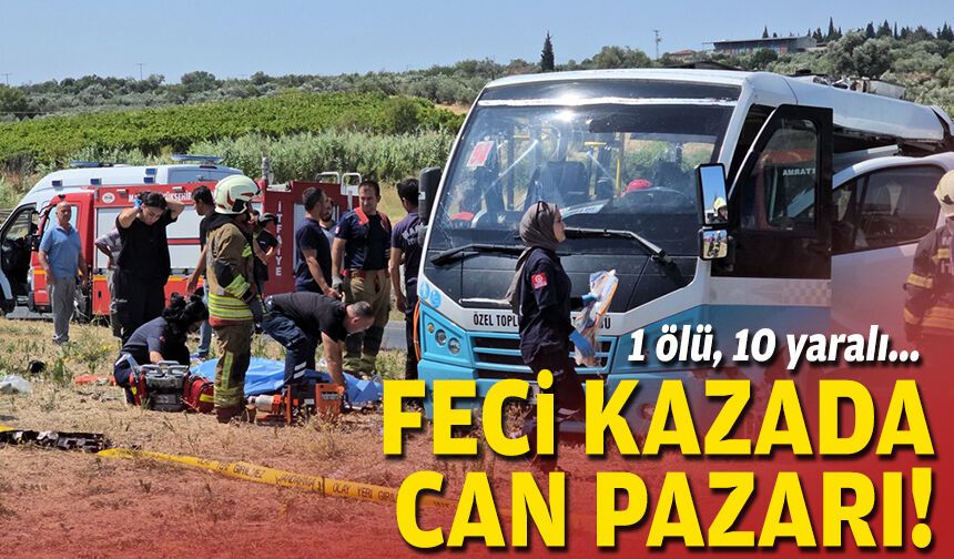 1 kişi can verdi, 10 kişi yaralandı... Feci kazada can pazarı!