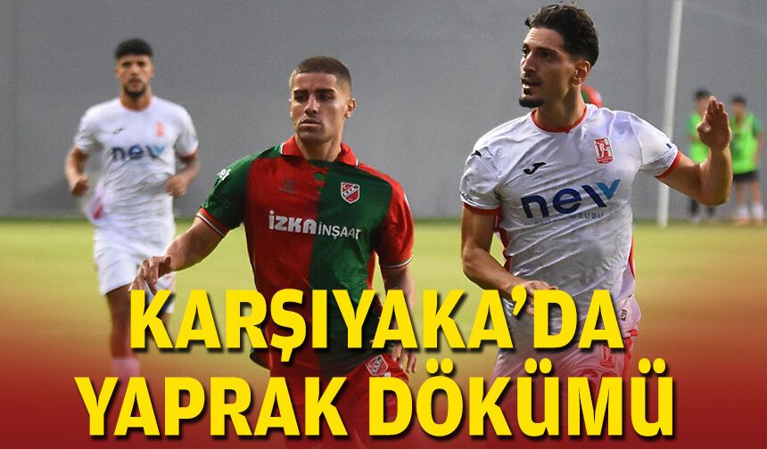 Karşıyaka'da yaprak dökümü