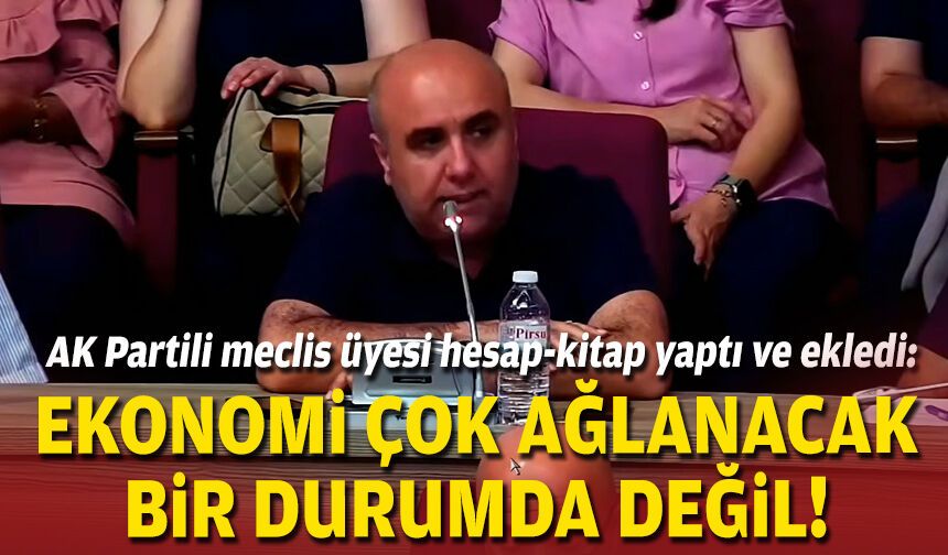 AK Partili meclis üyesi hesap-kitap yaptı ve ekledi: Ekonomi çok ağlanacak bir durumda değil!