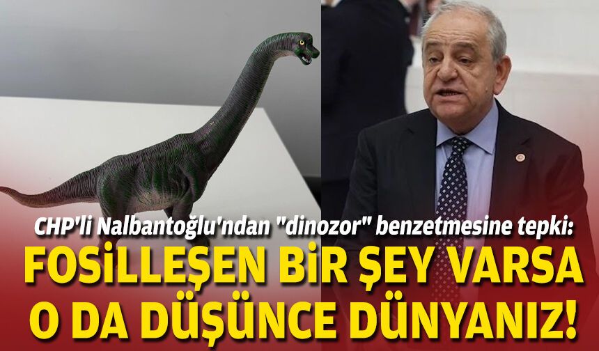 CHP'li Nalbantoğlu'ndan "dinozor" benzetmesine tepki: Fosilleşen bir şey varsa o da düşünce dünyanız!