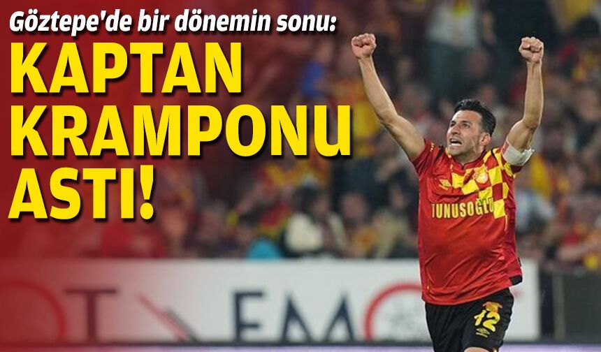 Göztepe'de bir dönemin sonu: Kaptan kramponu astı