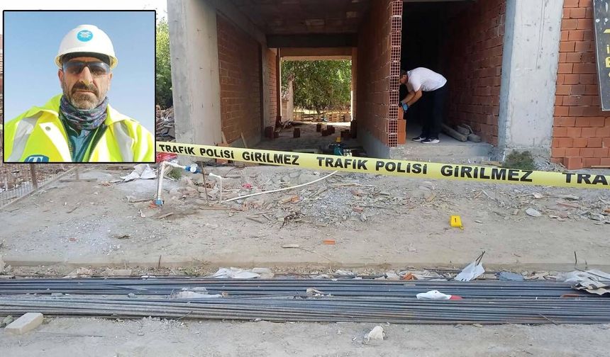 Manisa'da inşaatın 4. katından düşen işçi hayatını kaybetti