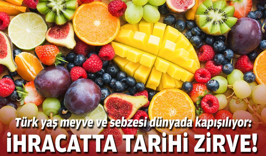 Türk yaş meyve ve sebzesi dünyada kapışılıyor: İhracatta tarihi zirve!