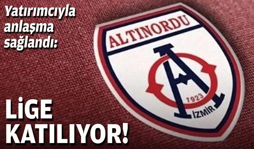 Yatırımcıyla anlaşma sağlandı: Altınordu lige katılıyor!