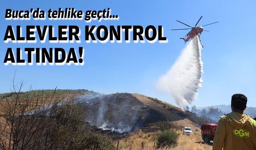 İzmir'de yangın paniği... Trafik durdu!