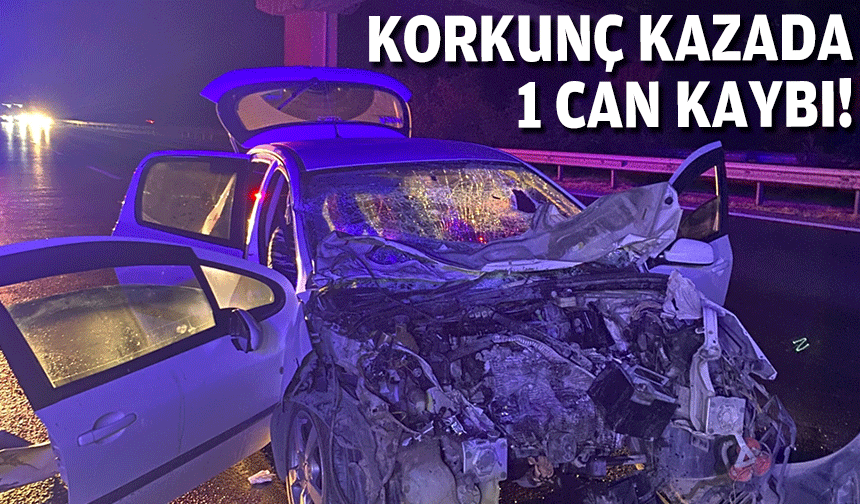 Korkunç kazada 1 can kaybı!