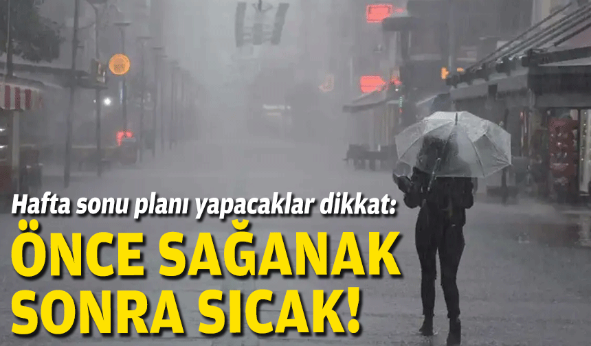 Hafta sonu planı yapacaklar dikkat: İzmir'de önce yağmur, sonra sıcak!