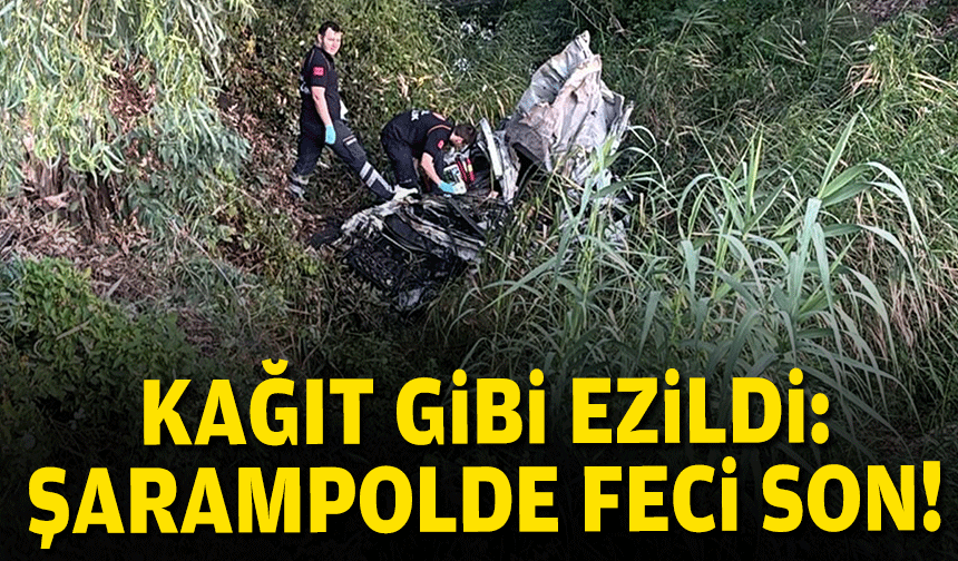 Genç sürücü kaza kurbanı!
