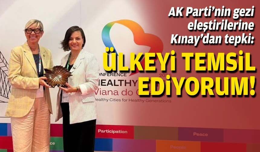 AK Parti’nin gezi eleştirilerine Kınay’dan tepki: Ülkeyi temsil ediyorum!