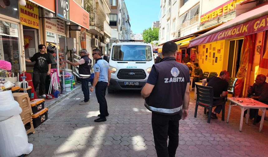 Konak'ta kaldırım işgallerine geçit yok