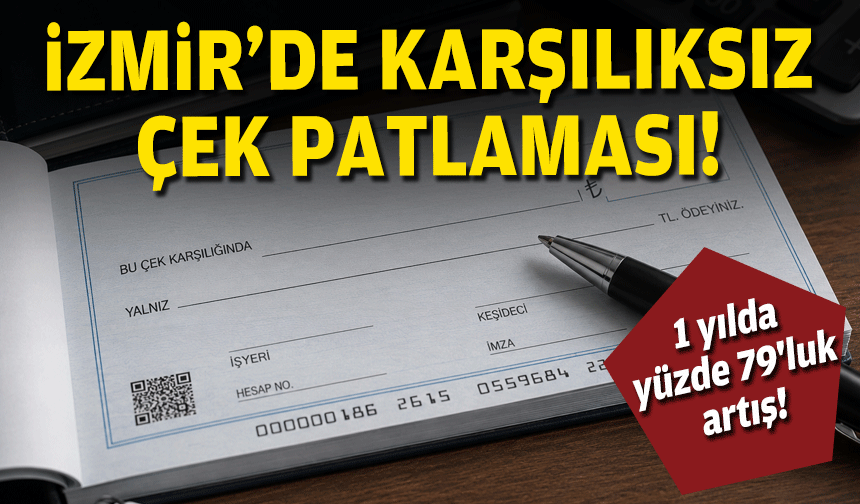 İzmir'de karşılıksız çek patlaması... 1 yılda yüzde 79'luk artış!