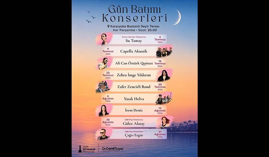 Bostanlı'da Gün Batımı Konserleri başlıyor