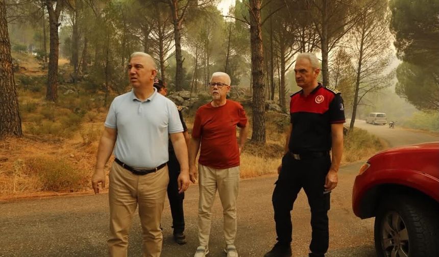 Başkan Çelik son durumu anlattı: Bölgedeki en büyük ormanlardan birisi yandı!