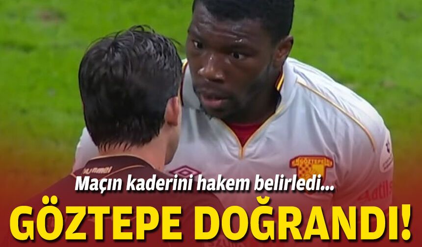 Maçın kaderini hakem belirledi... Göztepe doğrandı!