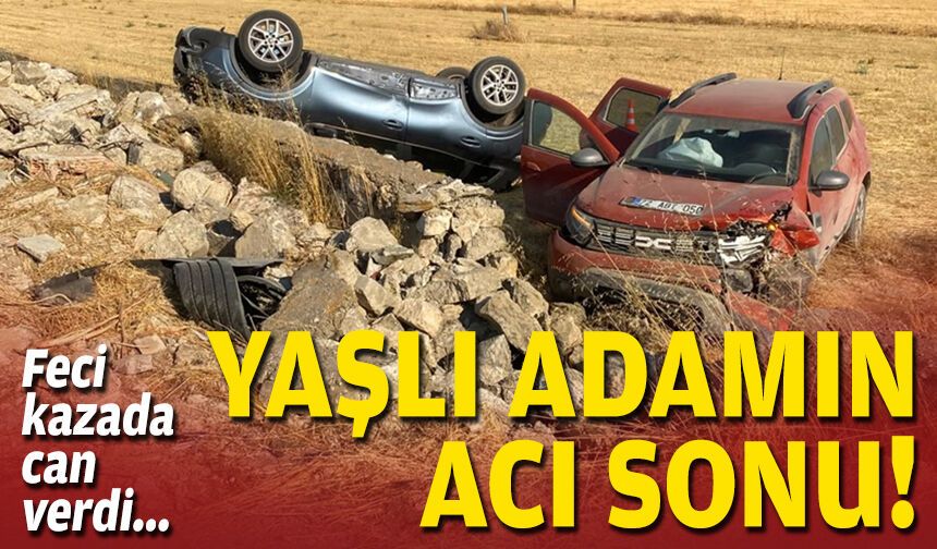 Feci kazada can verdi: Yaşlı adamın acı sonu!