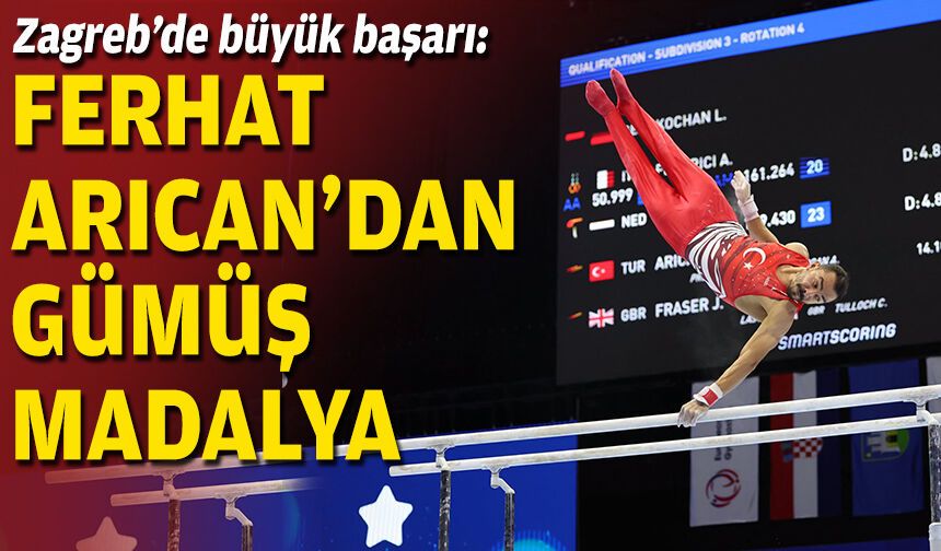 Zagreb’de büyük başarı: Ferhat Arıcan’dan gümüş madalya