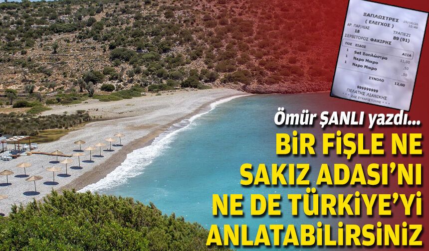Ömür ŞANLI yazdı... Bir fişle ne Sakız Adası’nı ne de Türkiye’yi anlatabilirsiniz
