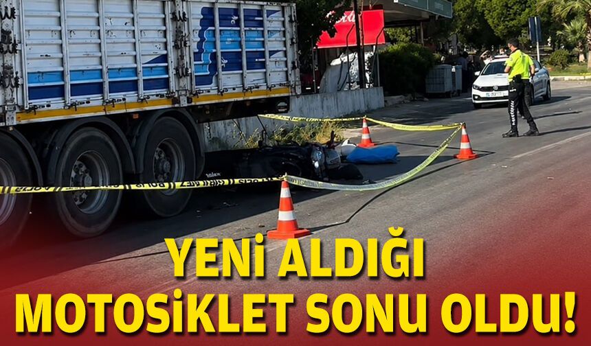 Yeni aldığı motosiklet sonu oldu!