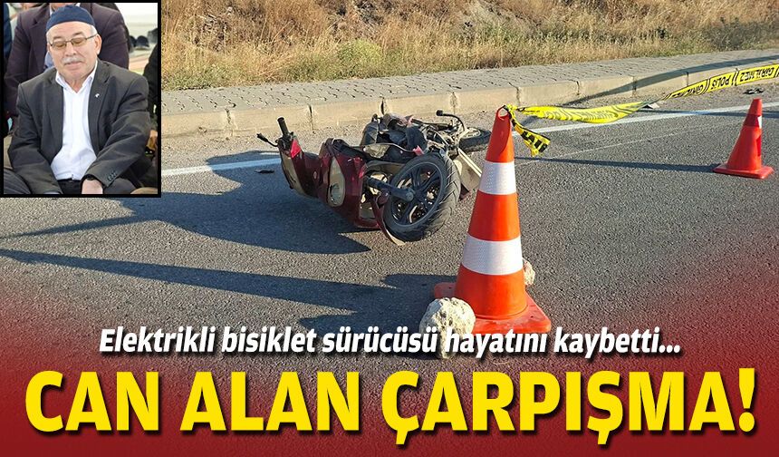 Elektrikli bisiklet sürücüsü hayatını kaybetti... Can alan çarpışma!