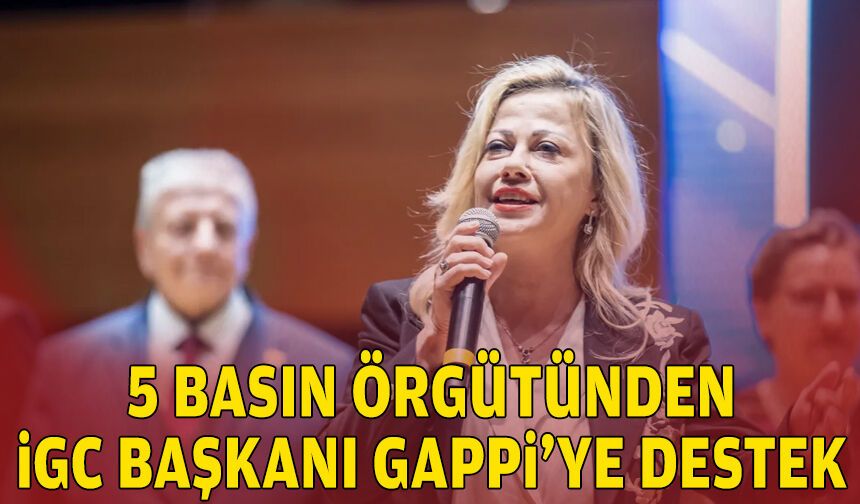 5 basın örgütünden İGC Başkanı Dilek Gappi’ye destek