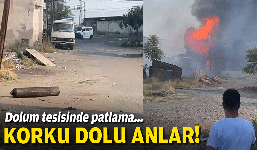 Korku dolu anlar: Dolum tesisinde patlama!